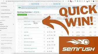 'Video thumbnail for Use Semrush position tracking filters for SEO quick wins + update posts with SurferSEO'